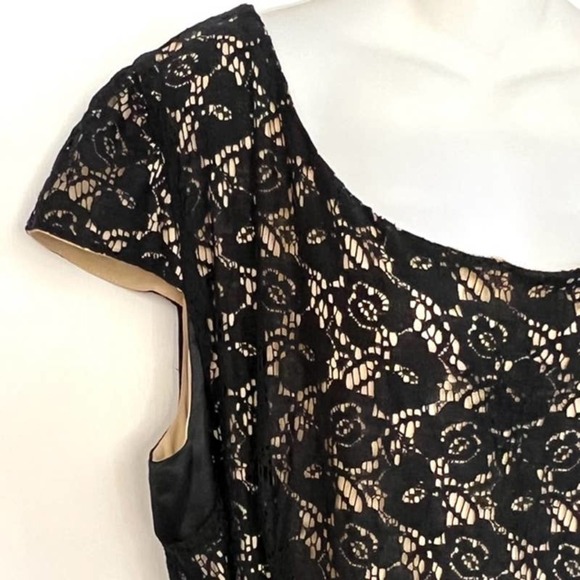 POMPOUS GIRLY PLUS SIZE 22W LBD BLACK LACE ABIGAIL DRESS FULLY LINED - Picture 7 of 12